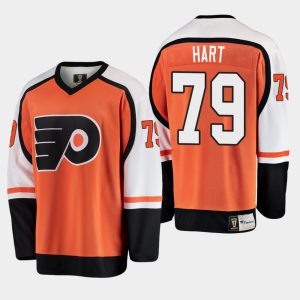 Kinder Philadelphia Flyers Eishockey Trikot Carter Hart #79 Heritage Player Premier Orange